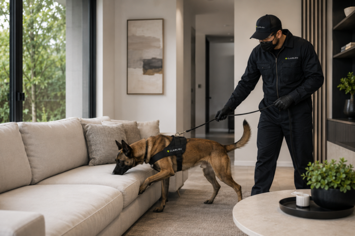 Détection canine de punaises de lit : IDF : intervention Clairlieu