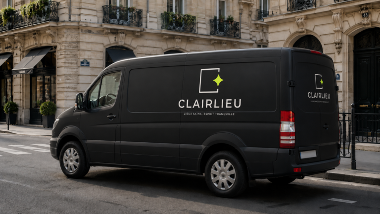 Fourgon Clairlieu dans une rue parisienne