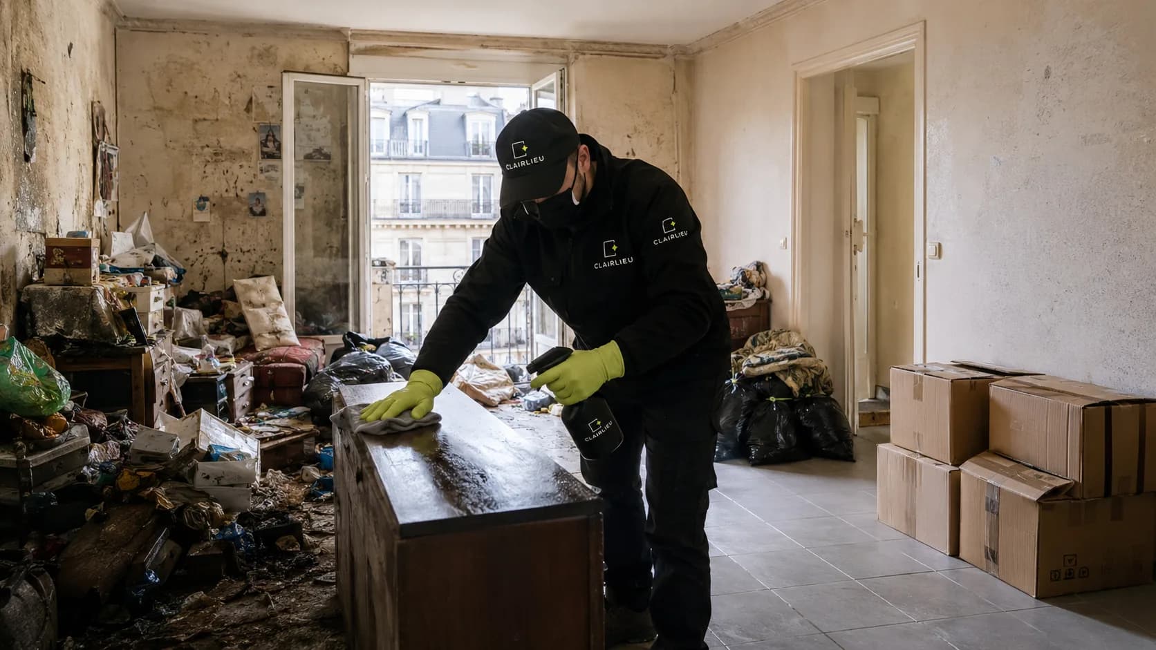 Nettoyage et débarras d'un appartement touché par le syndrome de Diogène