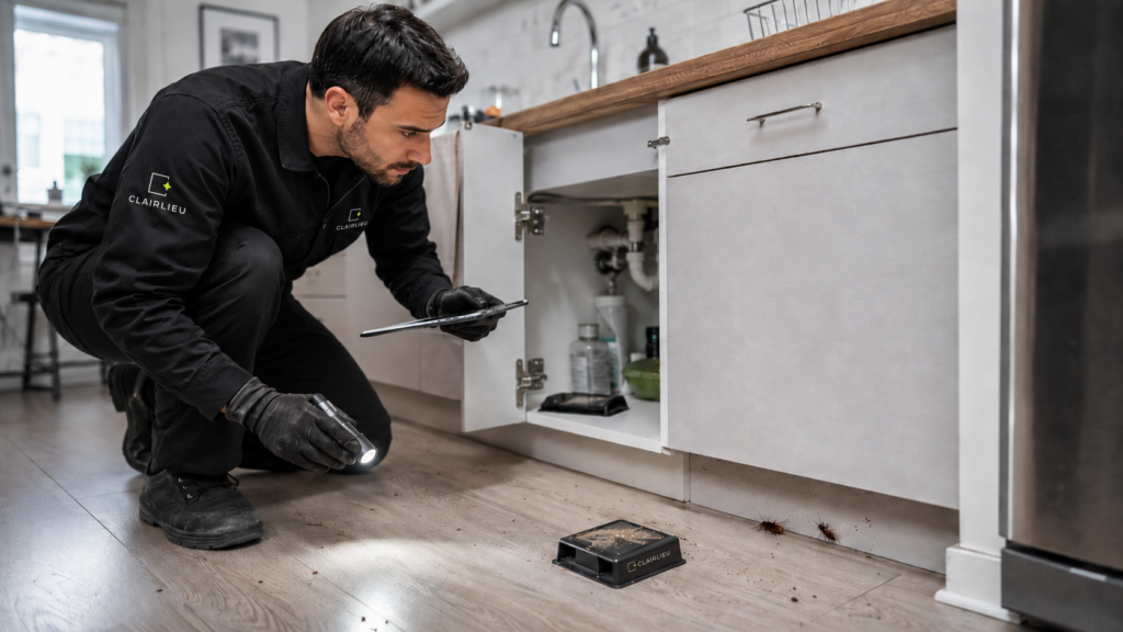 Cafards dans un appartement : signes, risques et traitement