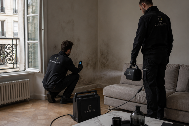 Traitement des odeurs persistantes : IDF : intervention Clairlieu