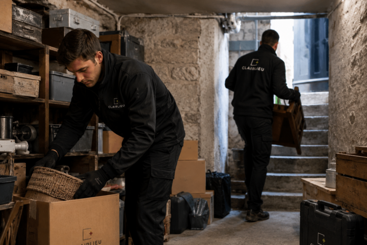 Débarras de cave en Île-de-France : intervention Clairlieu