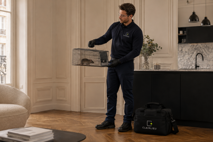 Traitement contre les rats en Île-de-France : intervention Clairlieu