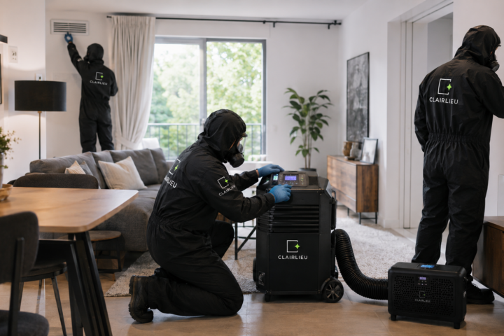 Assainissement de l’air intérieur : Île-de-France : intervention Clairlieu