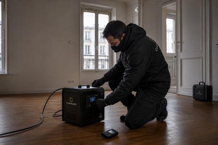 Traitement à l’ozone : Île-de-France : intervention Clairlieu